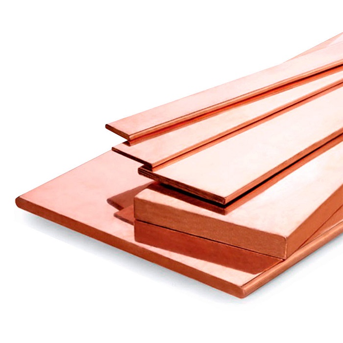 Полоса медная (2000 мм х 7 мм х 100 мм)